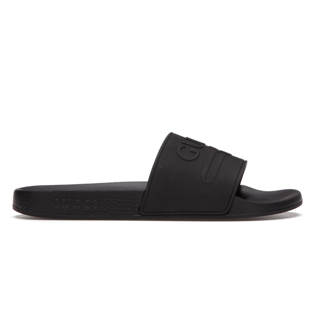 Authentic Gucci Rubber Logo Slides